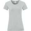 Fruit of the Loom Tričko Lady-Fit Iconic 150 T, krátký rukáv, dámské COT16143215701-zinc S Zinková