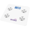 Scala SC 4280, 04280 váha s diagnostikou telesných parametrov, max. 180 kg, biela; 04280