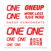 ONE UP Nálepky na riadidlá - OneUp Decal Kit Farba: Červená