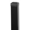 Stĺpik Strend Pro EUROSTANDARD, 1700/60x40/1,25 mm, antracit, hranatý, čiapočka, Zn+PVC, RAL7016