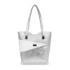 Dámska kabelka cez rameno Zellia Zvn21013 strieborno-biela 32 x 28 x 13,5 cm