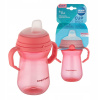 Canpol Babies nevylievací hrnček s mäkkým náustkom ružový 250 ml