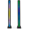 NEDIS LED herné svetlo / napájanie z batérie / pre notebook / stolné prevedenie / RGB / USB-A / čierne