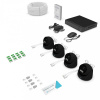 8.0Mpx IP kamerový systém PROFI 4xDOME PRD38 PLUS ANTRACIT