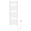 AQUALINE DIRECT-E 45 x 132cm 400W rovný kúpeľňový radiátor pre elektrické vykurovanie, komplet, biely, ILE34T