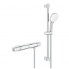 Grohe GROHTHERM 1000 sprchový set s termostatickou baterií, ruční sprcha se 2 proudy, tyč, hadice, Water Saving, chrom