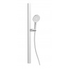 kielle Oudee Set sprchovej hlavice, tyče a hadice, chróm/biela 20402SE10