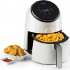 Klarstein AirVital – teplovzdušná fritéza, fritéza, AirFryer, 1300 W, objem 2,5 l, vyprážanie, pečenie, grilovanie, opekanie bez oleja, 8 programov, nepriľnavý povrch CeraPlus, biela