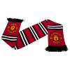 MANCHESTER UNITED FC Šál Manchester United FC, červená s bielo-čiernymi pruhmi