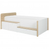 MID.YOU POSTEĽ S ÚLOŽNÝM PRIESTOROM, 90/200 cm biela, farba orecha - Online Only detský nábytok - 002163002301