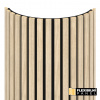 WALL CONCEPT flexi obkladový panel Dub sivý, čierny filc + MDF, 2750x604x17 mm, 1,66 m2
