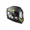 Moto prilba LAZER RAFALE ONI čierna / žltá / šedá XL (Moto prilba LAZER RAFALE ONI čierna / žltá / šedá XL)