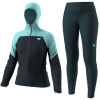 Komplet DYNAFIT Alpine Wind Jacket W Marine Blue + Ultra Tights W Blueberry