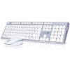 CONNECT IT Combo bezdrátová klávesnice + myš, 2,4GHz, USB, CZ + SK layout, šedo-bílá CKM-7510-CS