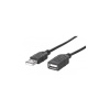 MANHATTAN Kabel USB 2.0 prodlužovací A Male / A Female 1,8m černý 338653