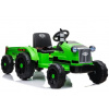 Lean Toys Elektrický traktor s vlečkou na diaľkové ovládanie 2,4G 1x12v 2x45W zelená