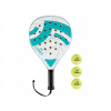 CRIVIT Sada na padla, tenis, raketa a tri loptičky - BIELA