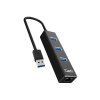 USB rozbočovač Geti GUH3AE 3x USB-A 3.0 + 1x Ethernet