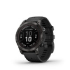 fenix 7 Pro Sapphire Solar, Carbon Gray DLC Titanium, Black Band