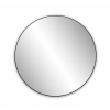 OKRÚHLE NÁSTENNÉ ZRKADLO Fi 80cm ČIERNE