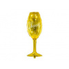 Balón fóliový šampuska - champagne - Silvester - Happy New Year - 52 cm