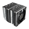 Montech METAL DT24 BASE Chladicí systém pro počítač Procesor Vzduchový chladič 12 cm Černá 2 kusů