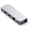 Replikátor portov Satechi Aluminium Pro Hub Mini (1xUSB4 96W, 1xHDMI 6K 60Hz, 2 x USB-A 3.0, 1xEthernet, 1xUSB-C, 1xAu (ST-UCPHMIS)