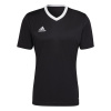 adidas Entrada 22 Short Sleeve Jersey Top Mens Black 3XL