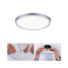 Paulmann LED panel Areo 4000K okrúhly chróm 17,5cm - 93038