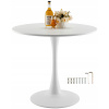 Okrúhly stôl Vevor dining-table 80 x 80 x 72,5 cm biely