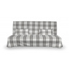 Dekoria Poťah na sedačku Beddinge s dvoma obliečkami na vankúše, sivo - biele káro, poťah na sedačku Beddinge, Edinburg, 115-79