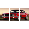 3x Ford Mustang Retro 70x100 nástenná maľba (3x Ford Mustang Retro 70x100 nástenná maľba)