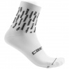 Castelli Aero Pro W 9, White Veľkosť: 39 - 41 Dámske letné ponožky s iónmi striebra