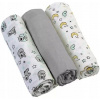 BabyOno Plienky mušelínové Super soft Šedá 3 ks