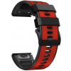 Silikónový remienok Ricardo 26mm (pro Garmin Fenix 8/7X/6X (51mm), Tactix aj.), červený V2, QuickFit