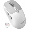 GENIUS NX-8080S BT Grey White/ duální Bluetooth + 2,4GHz/ 1600 dpi/ bezdrátová/ Copilot/ tichá/ 7tlačítková/ bílošedá