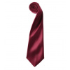 Premier Workwear Pánska saténová kravata PR750 Burgundy -ca. Pantone 216 144 x 8,5 cm