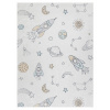Dětský kusový koberec Bambino 1278 Space rocket cream 140x190 cm
