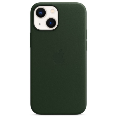 Kožené puzdro Apple iPhone 13 mini s MagSafe - Sequoia Green