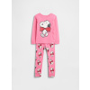 Baby pyžamový set Gap & Peanuts Snoopy Ružová 2YRS Ružová Ružová