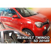 Deflektory - protiprievanové plexi Renault Twingo 5D od 2014