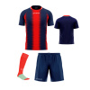 Futbalová sada Givova Kit Stripe pre celé mužstvo, od 12 ks, tmavomodrá/ červená počet ks v sade: 12 hráčskych setov