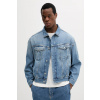 Rifľová bunda Calvin Klein Jeans J30J327587 modrá XL