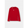 Detské tričko s dlhým rukávom adidas Performance červená farba, s potlačou, JW7960 152