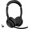 Jabra Evolve2 55/Stereo/ANC/USB/BT-USB/Bezdrát/MS/Černá