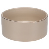 Keramická miska Flamingo Eram - keramická miska pre psov, mačky, béžová s lesklým okrajom - L