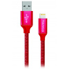 Colorway Datový Kabel USB-Apple Lightning/ 2.1A/ 1m/ Červený CW-CBUL004-RD