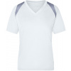 James&Nicholson Dámske funkčné tričko JN396 White XXL