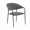 Doppler Melia LIKA-TEX® sivé - luxusné záhradné kreslo - Rozbalený tovar (N469)