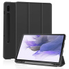 Techsuit Flex Trifold Puzdro (s držiakom na ceruzku) - Samsung Galaxy Tab S7 FE - Čierne KF2321752